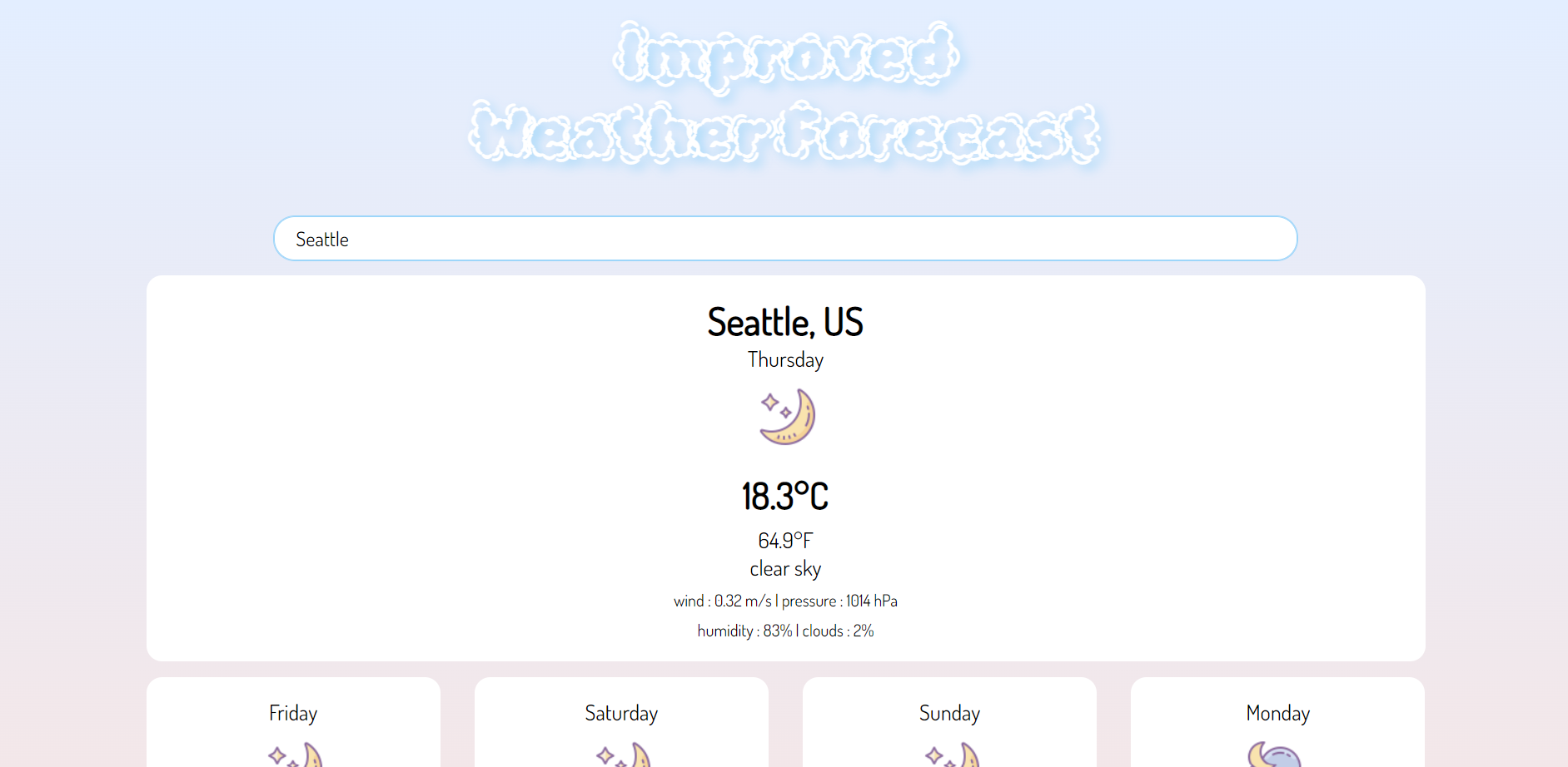 weather api page